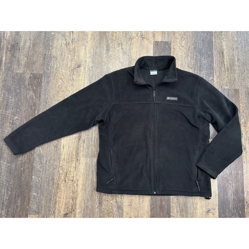 Columbia Steens Mountain Full Zip Fleece Jacket Black Mens XL WM3220
